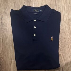 Polo by Ralph Lauren Men's Dark Blue Polo Shirt